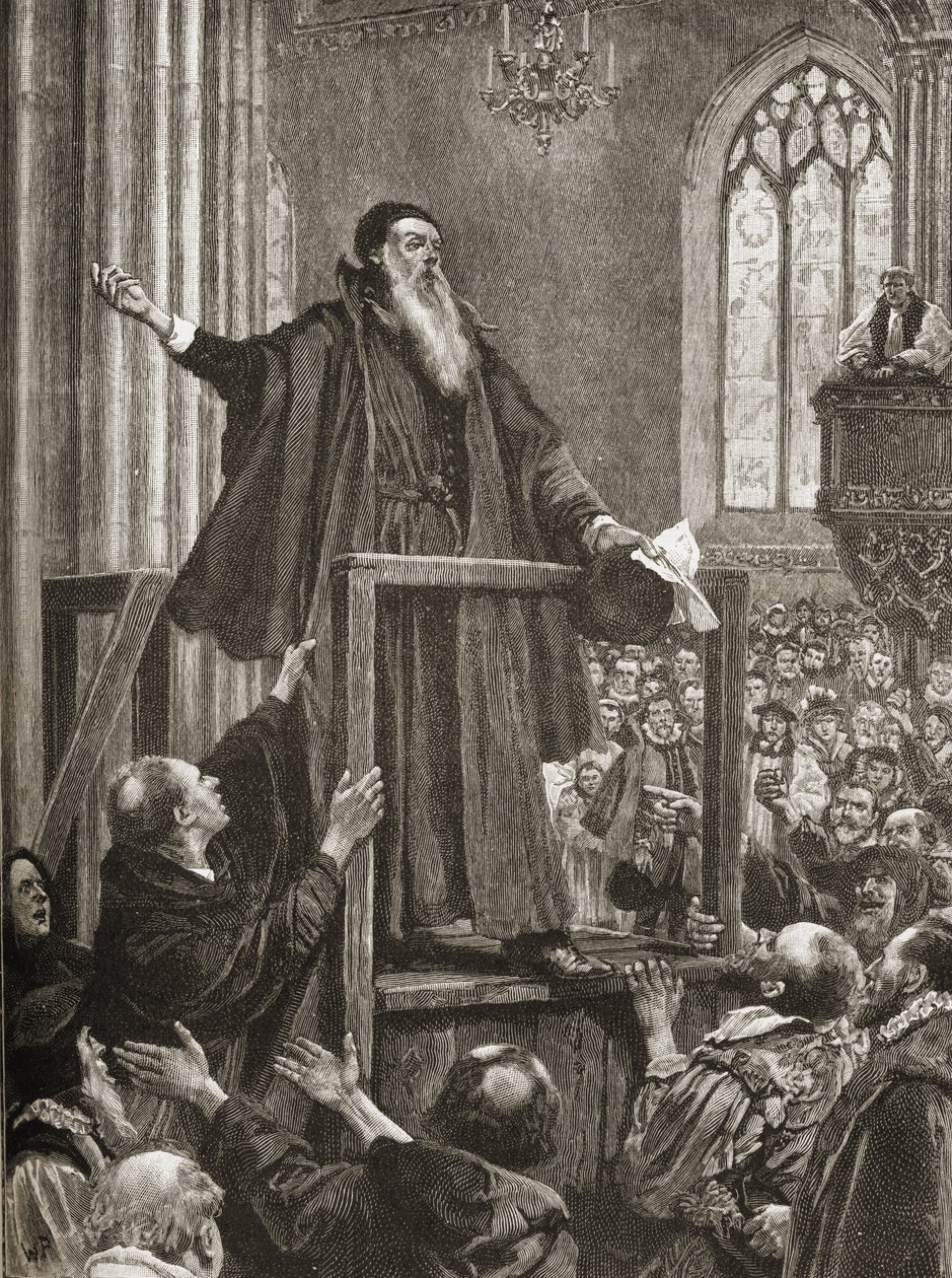 Thomas Cranmer (1489-1556) utolsó vallomása alkotó: English School