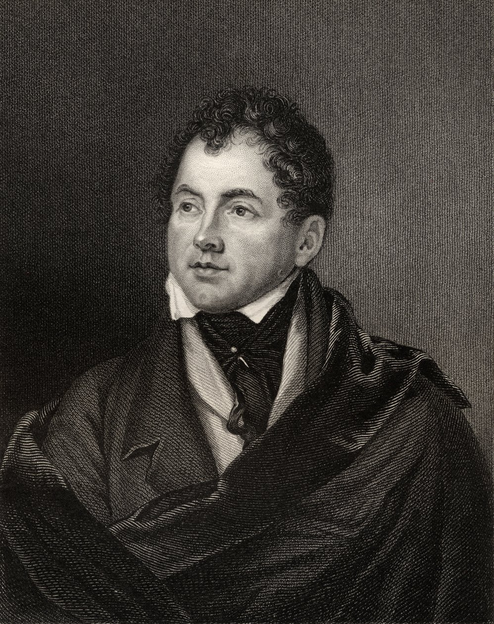 Thomas Moore, G. Adcock metszet, a National Portrait Gallery III. kötetéből, megjelent 1835 körül alkotó: English School