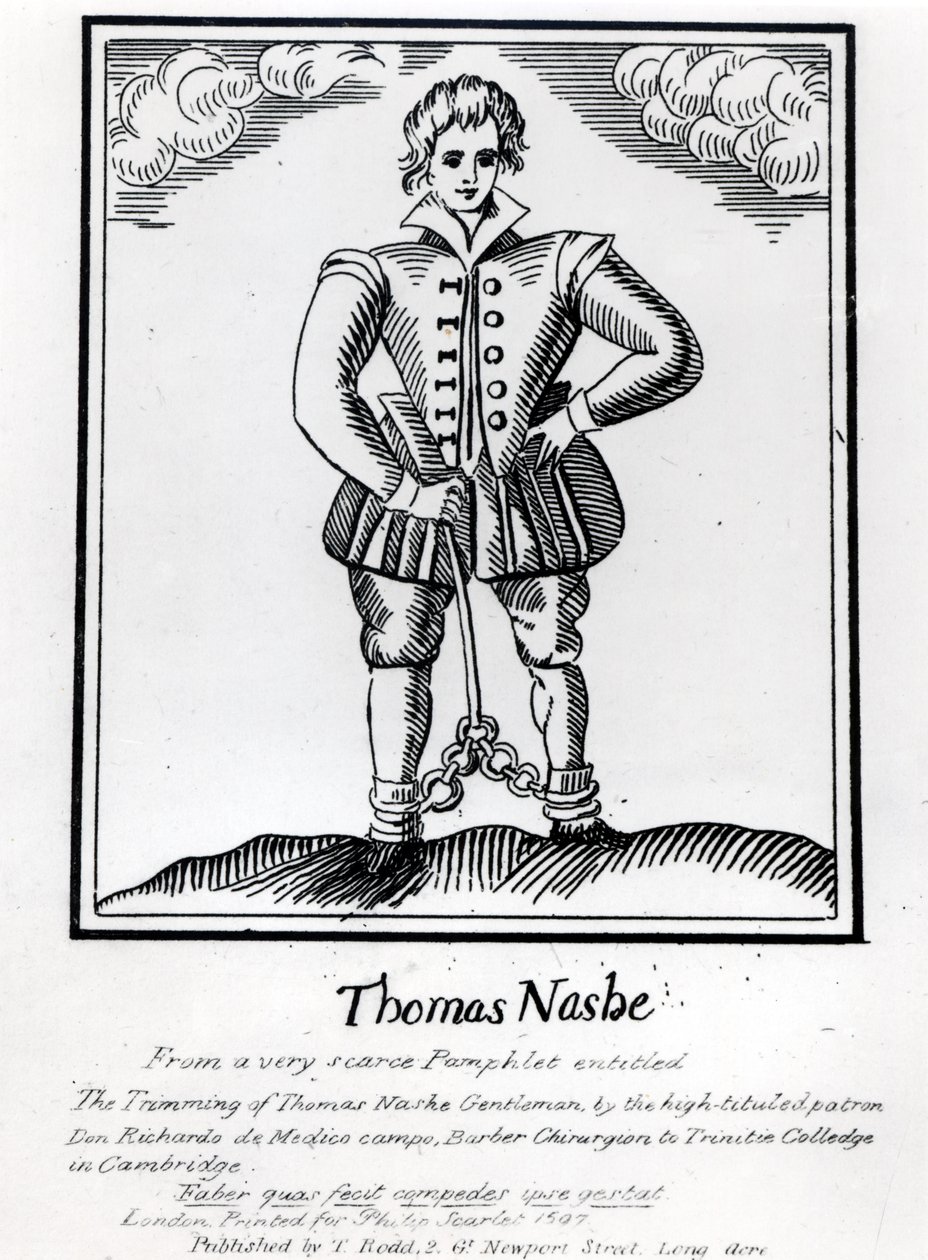 Thomas Nashe (1567-1601 körül), egy röpiratból, kocsmából. 1597-ben alkotó: English School