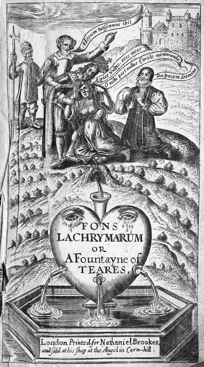 A Fons Lacyrymarum címlapja, 1649 alkotó: English School