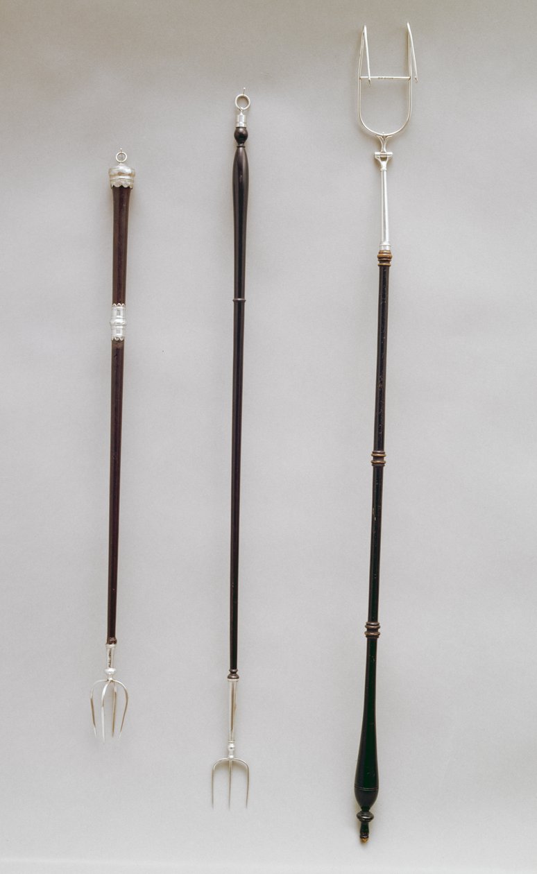 Toasting Forks, London, 1794-98 (ezüstre szerelt) alkotó: English School