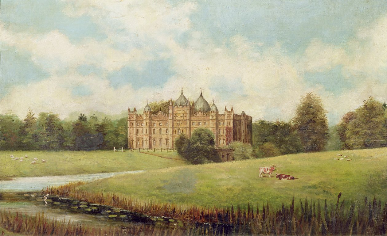 Tong kastély a réteken túl (lebontva) alkotó: English School