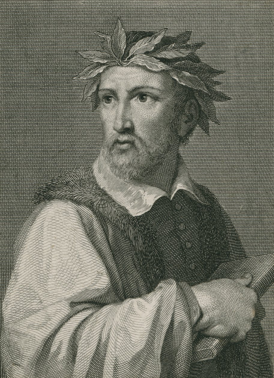 Torquato Tasso a „The Gallery of Portraits”-ból, 1833-ban alkotó: English School