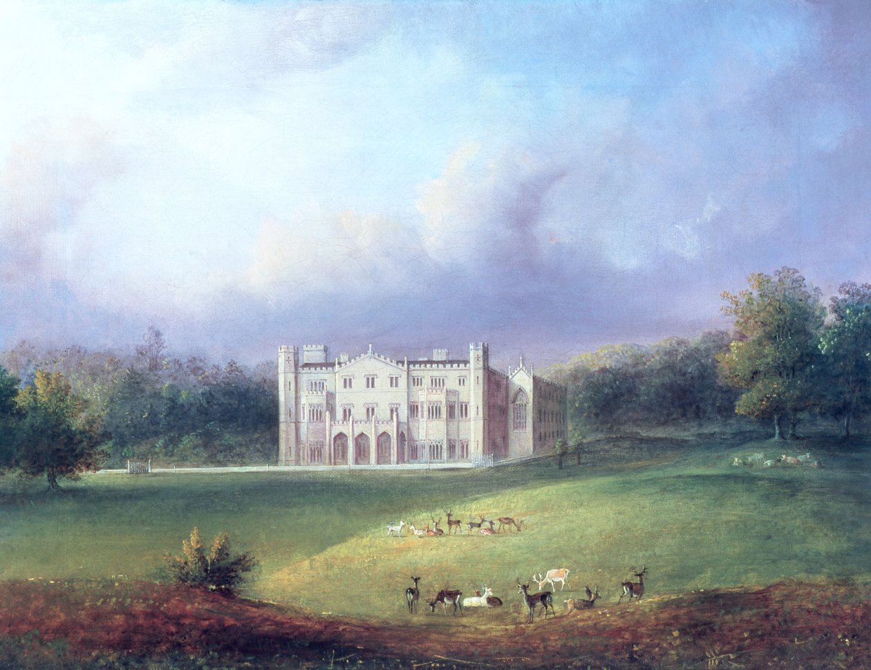 Az Apley Priory két nézete (11741 részlet) alkotó: English School