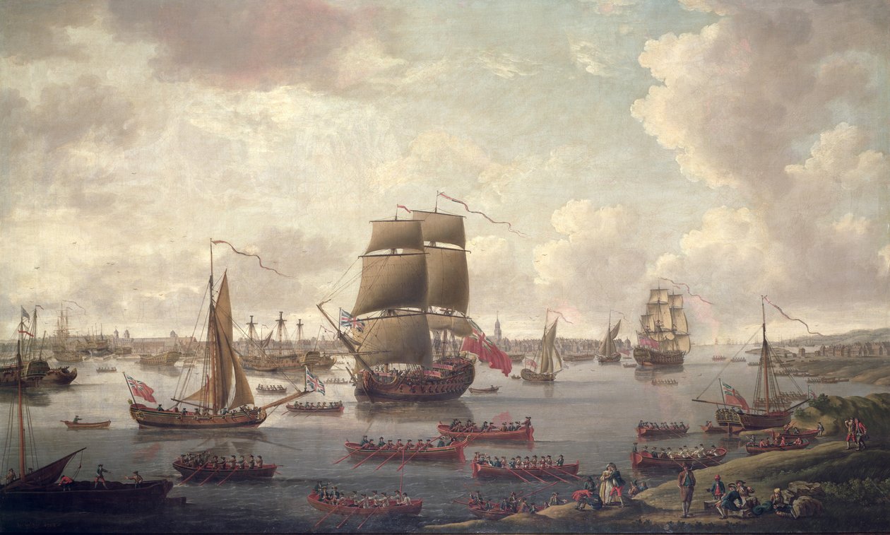 A Temze látképe, 1761 alkotó: English School