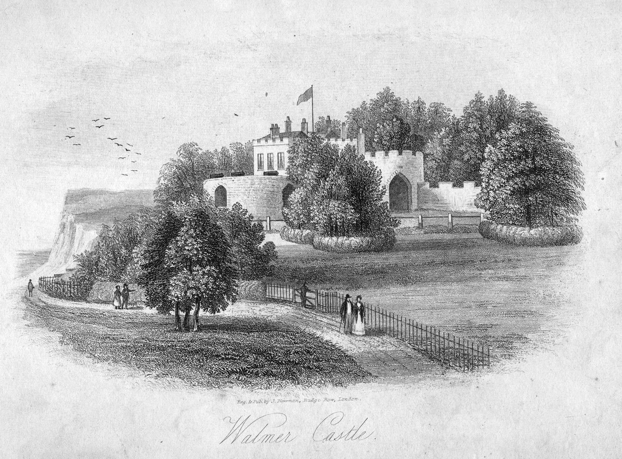Walmer kastély, J. Newman metszete alkotó: English School