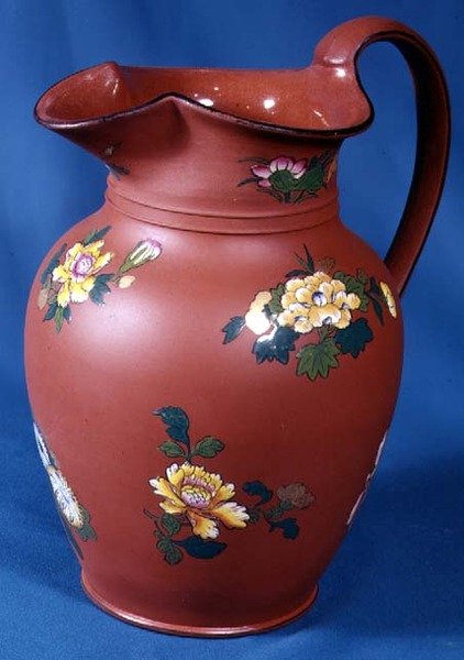 Wedgwood kancsó, 1840 körül (barna kőedény) alkotó: English School