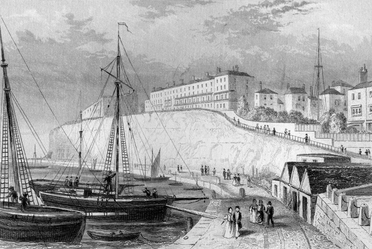 Nyugati szikla, Ramsgate, 1830 körül alkotó: English School