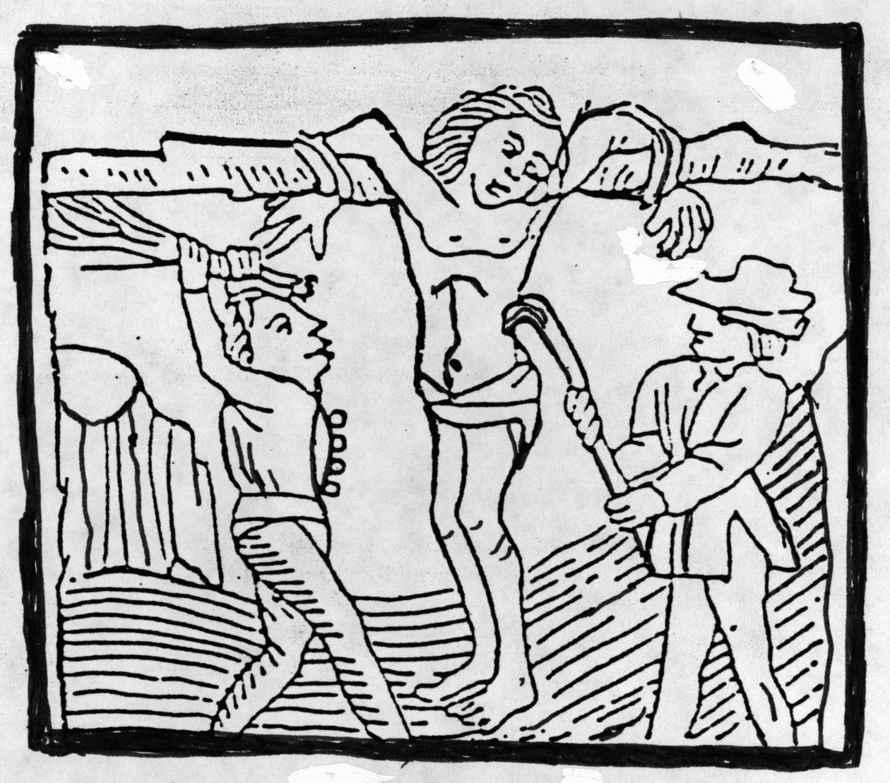 Vagabond korbácsolása a Tudor-korszakban alkotó: English School