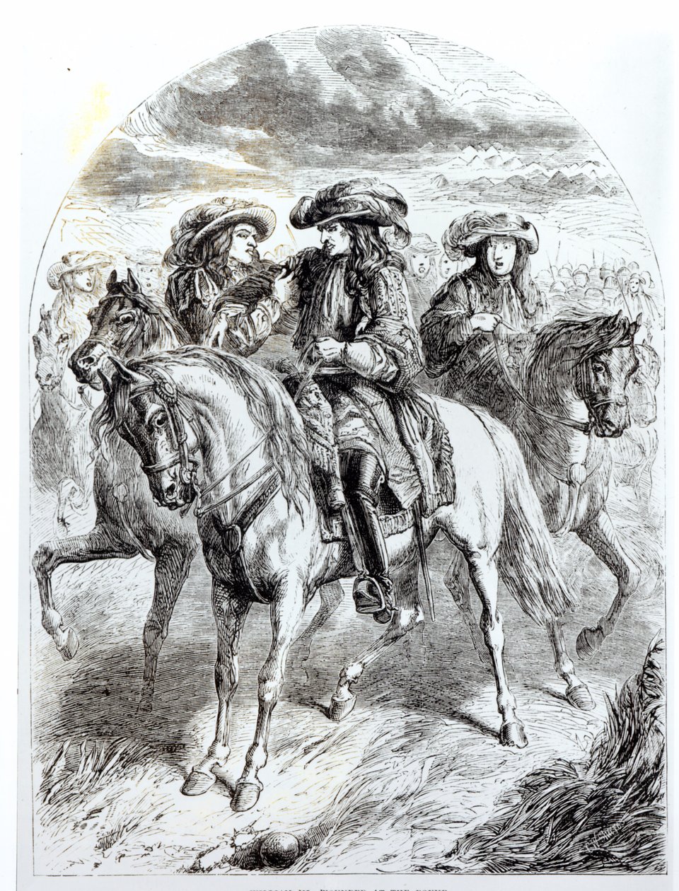 III. Vilmos (1650-1702) megsebesült a boyne-i csatában, 1690. július 1. alkotó: English School