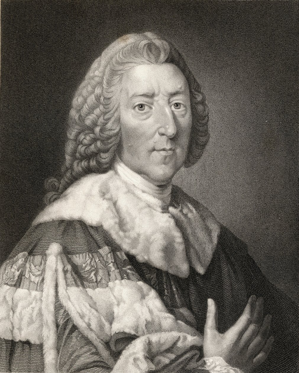 Idősebb William Pitt (1708-78) Chatham 1. grófja, az 1833-ban megjelent „Gallery of E Portraits”-ből alkotó: English School