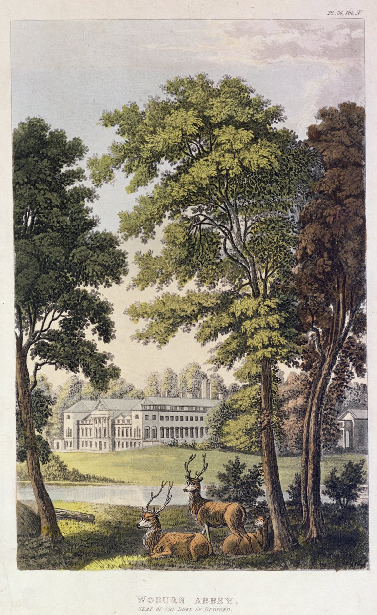 Woburn apátság, Ackermann Művészetek Tárából, 1828 alkotó: English School