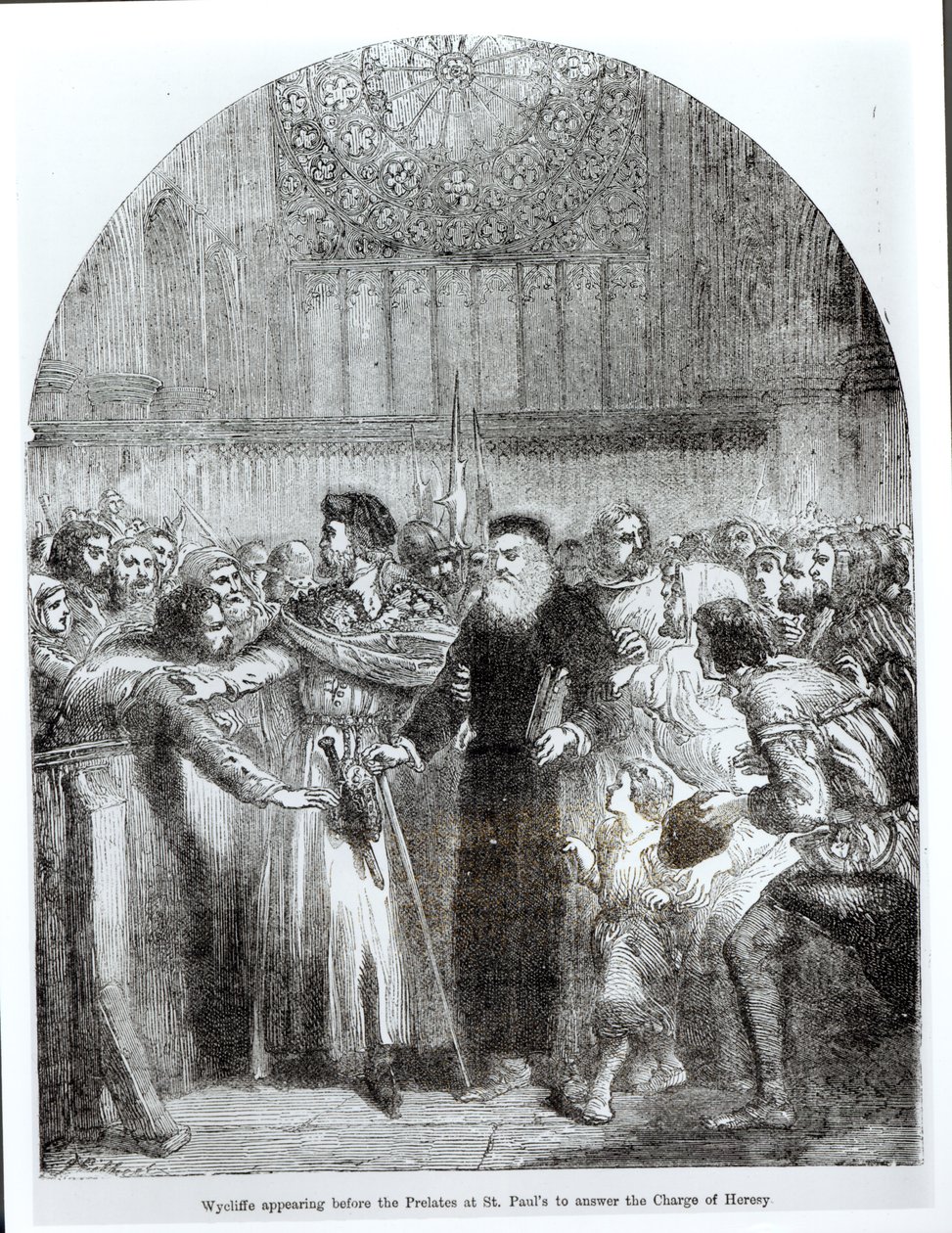 Wycliffe megjelent a prelátusok előtt St. Paul