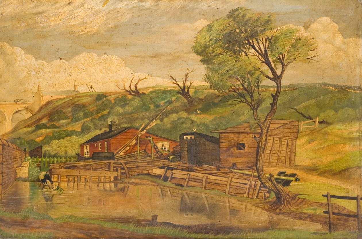 Táj tóval alkotó: English School English School