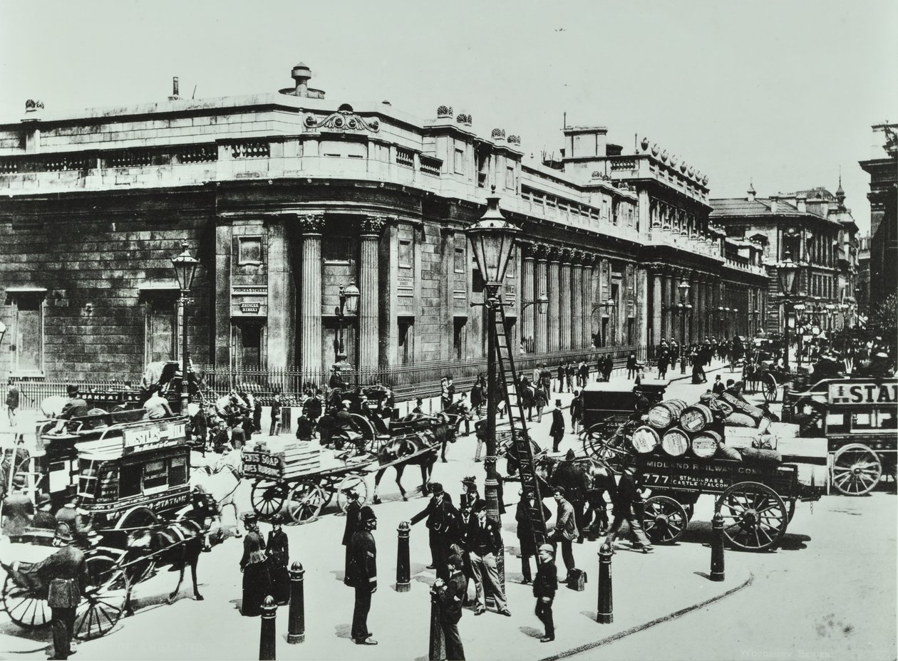 Bank of England, Threadneedle Street, City of London, 1890 alkotó: English Photographer