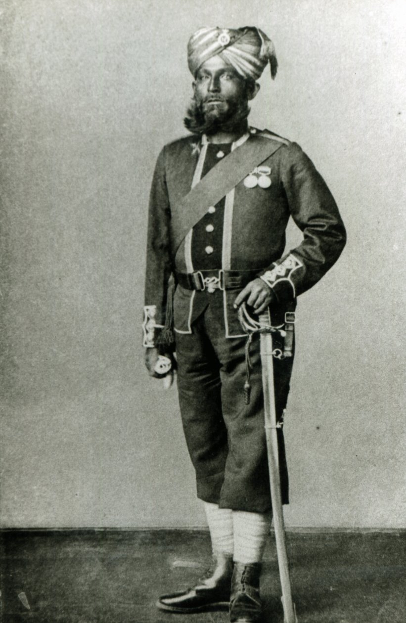 Bengáli gyalogos, 1900 körül (f/w fotó) alkotó: English Photographer