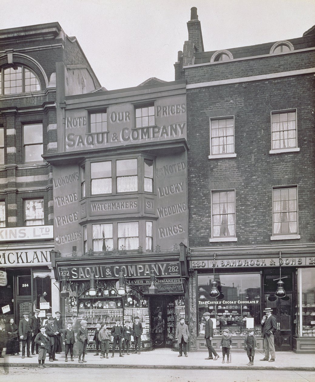 Bishopsgate, Alfred und John Bool (1850-1900) és Henry Dixon (1820-92) történelmi londoni épületeiből alkotó: English Photographer