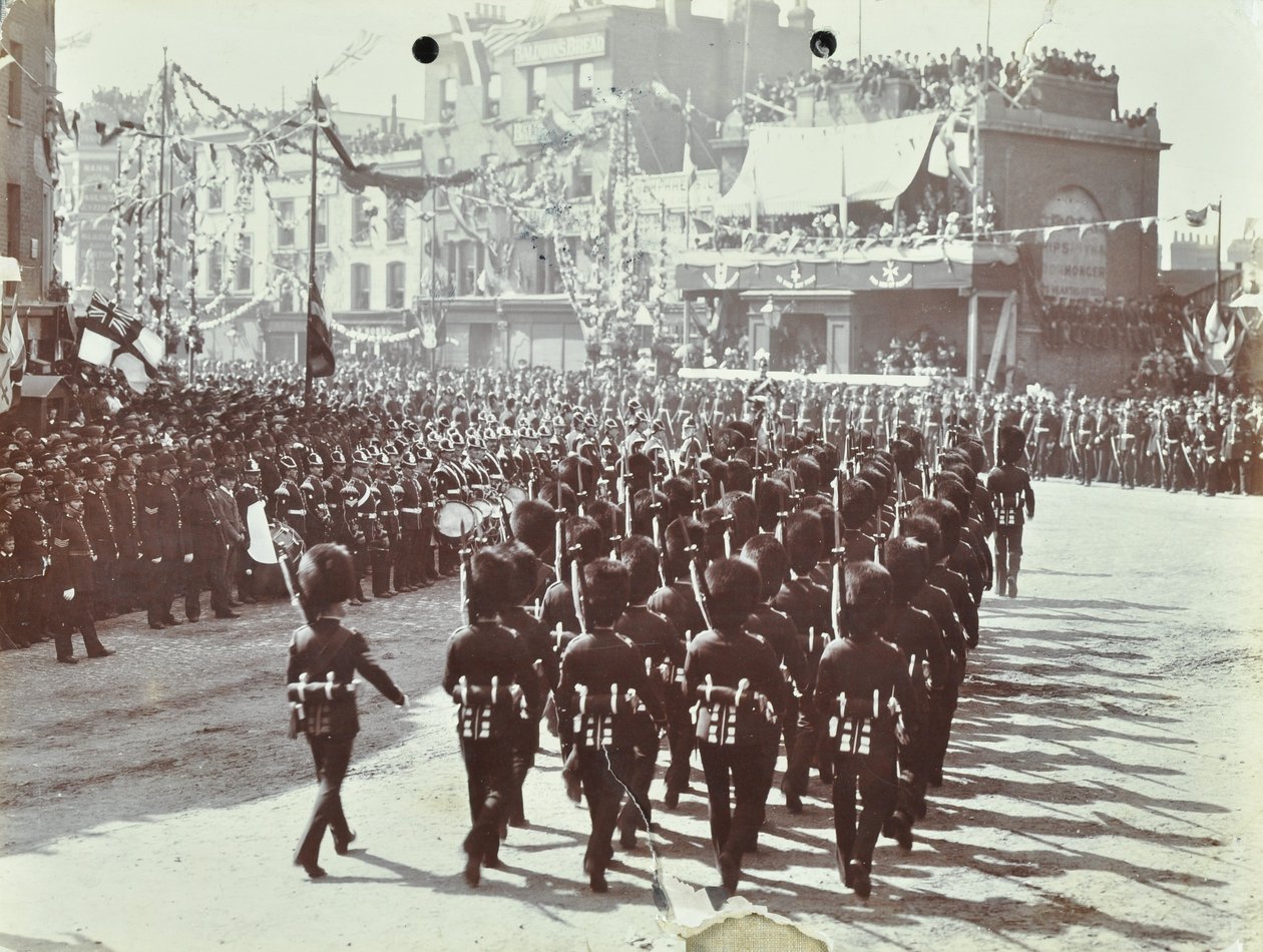 Blackwall alagút: a walesi herceg, később VII. Edward király és Alexandria hercegnő jelenléte az alagút ünnepélyes megnyitóján, 1897-ben alkotó: English Photographer