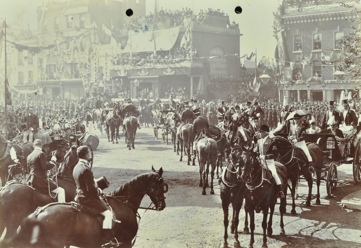 Blackwall alagút: a walesi herceg, később VII. Edward király és Alexandria hercegnő jelenléte az alagút ünnepélyes megnyitóján, 1897-ben alkotó: English Photographer