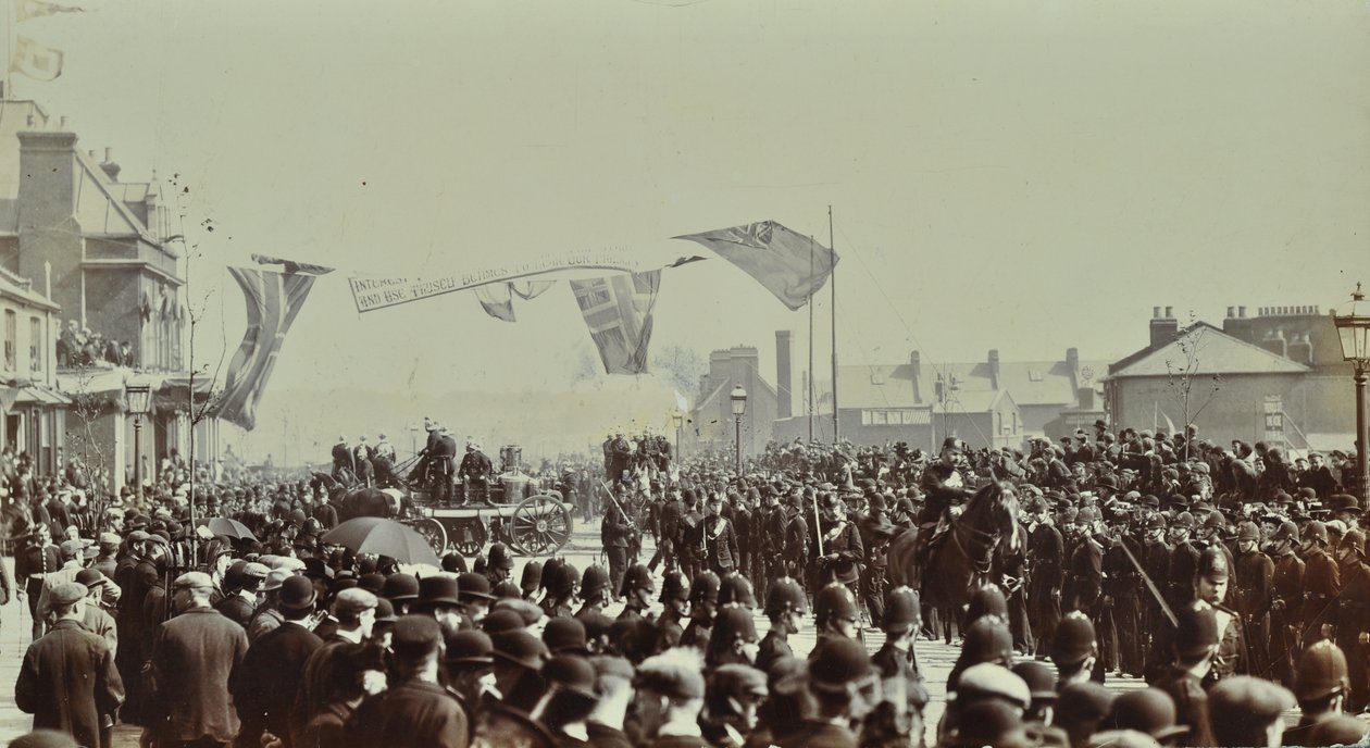 Blackwall alagút: a walesi herceg, később VII. Edward király és Alexandria hercegnő jelenléte az alagút ünnepélyes megnyitóján, 1897-ben alkotó: English Photographer