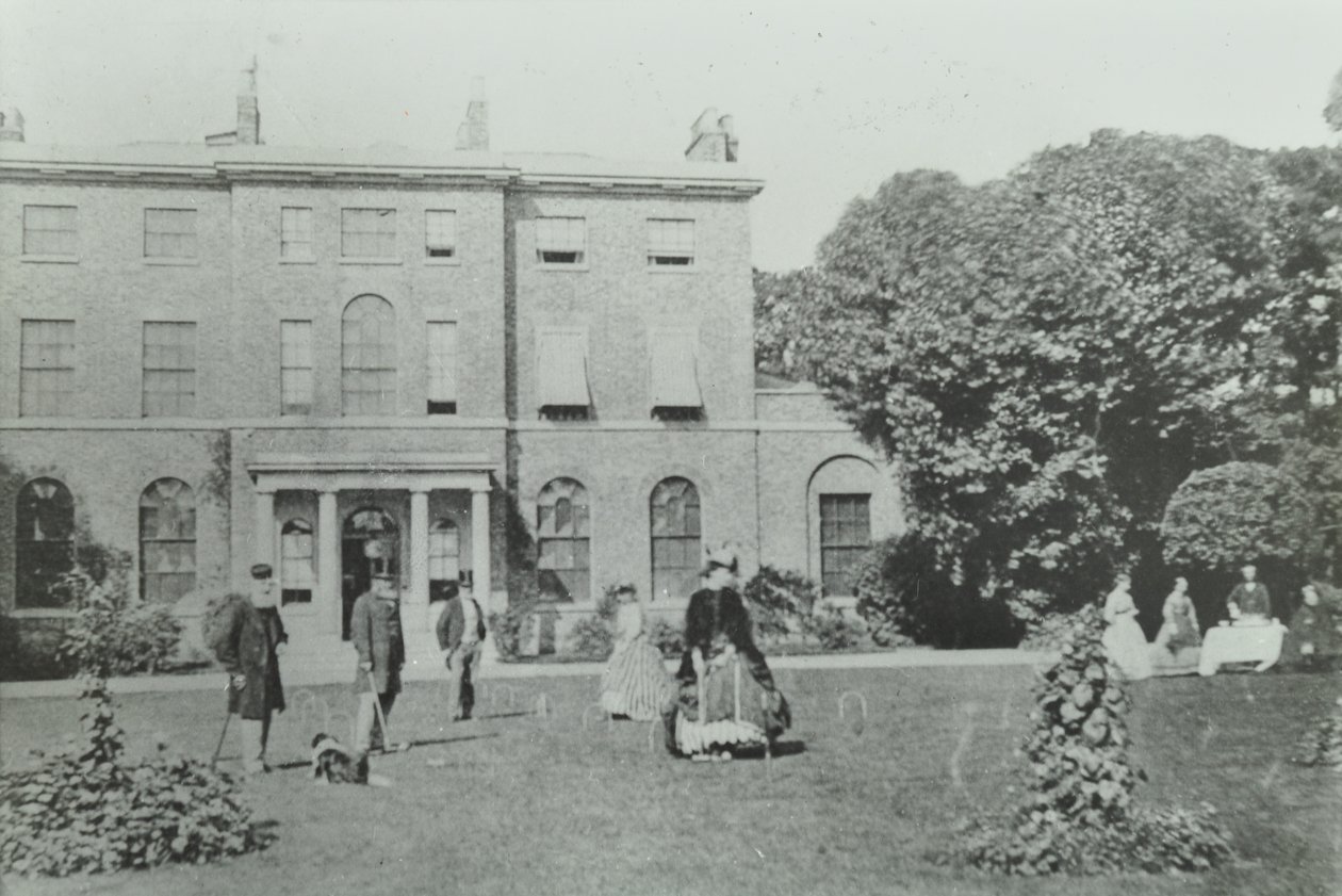 Broomwood House, Broomwood Road: hátsó magasság, London, 1890 alkotó: English Photographer