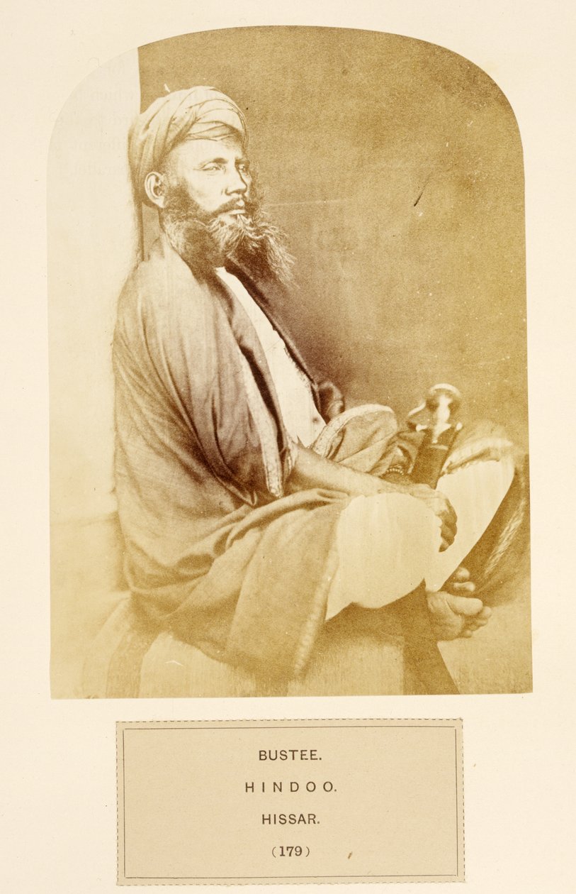 Bustee, Hindu, Hissar, Az India népe, J. Forbes Watson, 1868-ban (albumnyomat) alkotó: English Photographer
