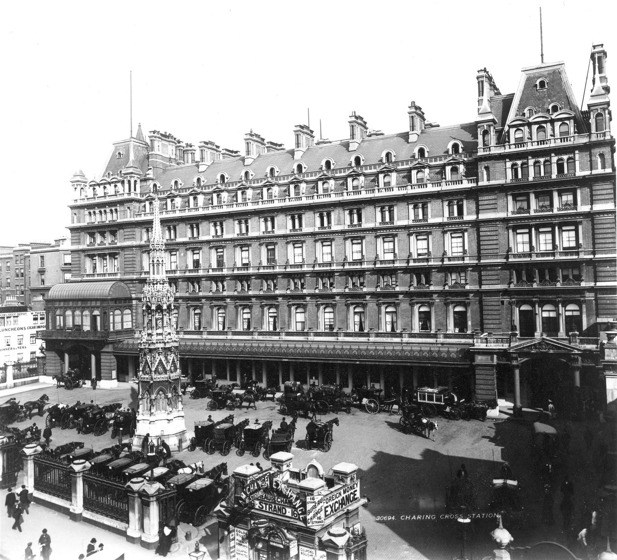 Charing Cross Station Hotel, 1890 körül (fénykép) alkotó: English Photographer