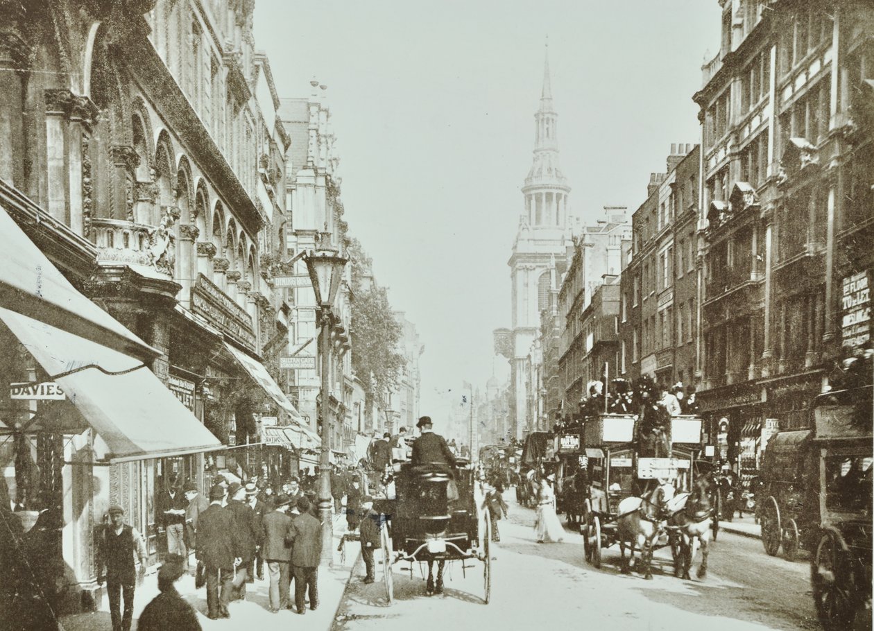 Olcsó oldal, keletre nézve, London városa, 1890 alkotó: English Photographer