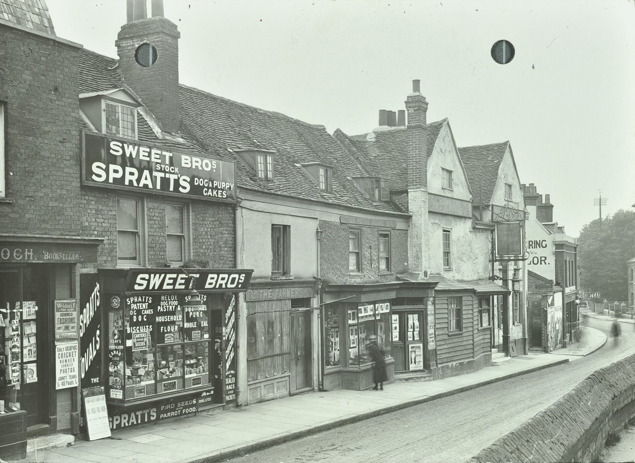 Eltham High Street: a Szent János-templomtól nyugat felé nézve alkotó: English Photographer