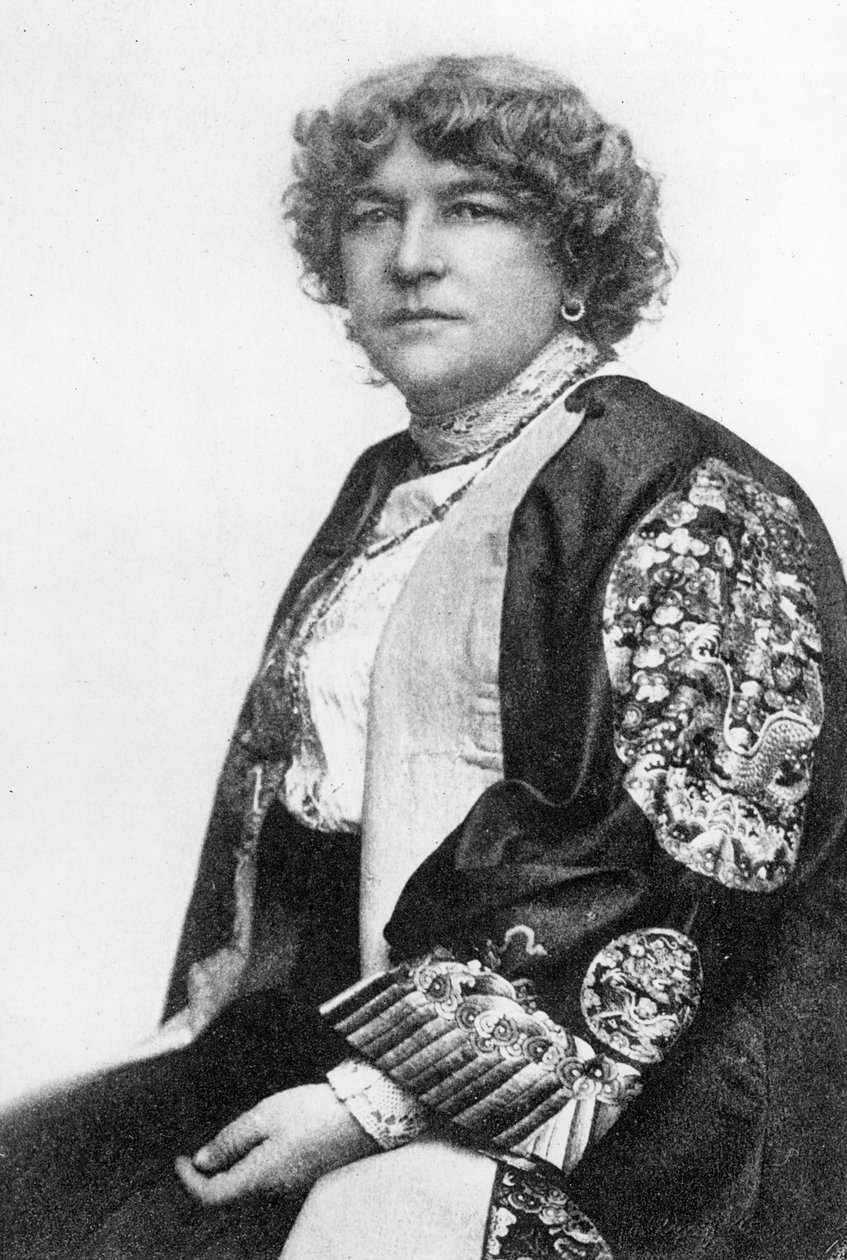 Fanny Stevenson, Robert Louis Stevenson felesége (bw fotó) alkotó: English Photographer