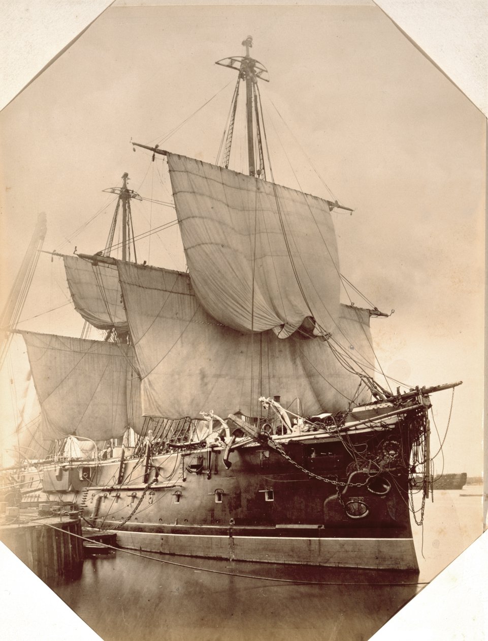 HMS Triumph, 1870 (szépia fotó) alkotó: English Photographer