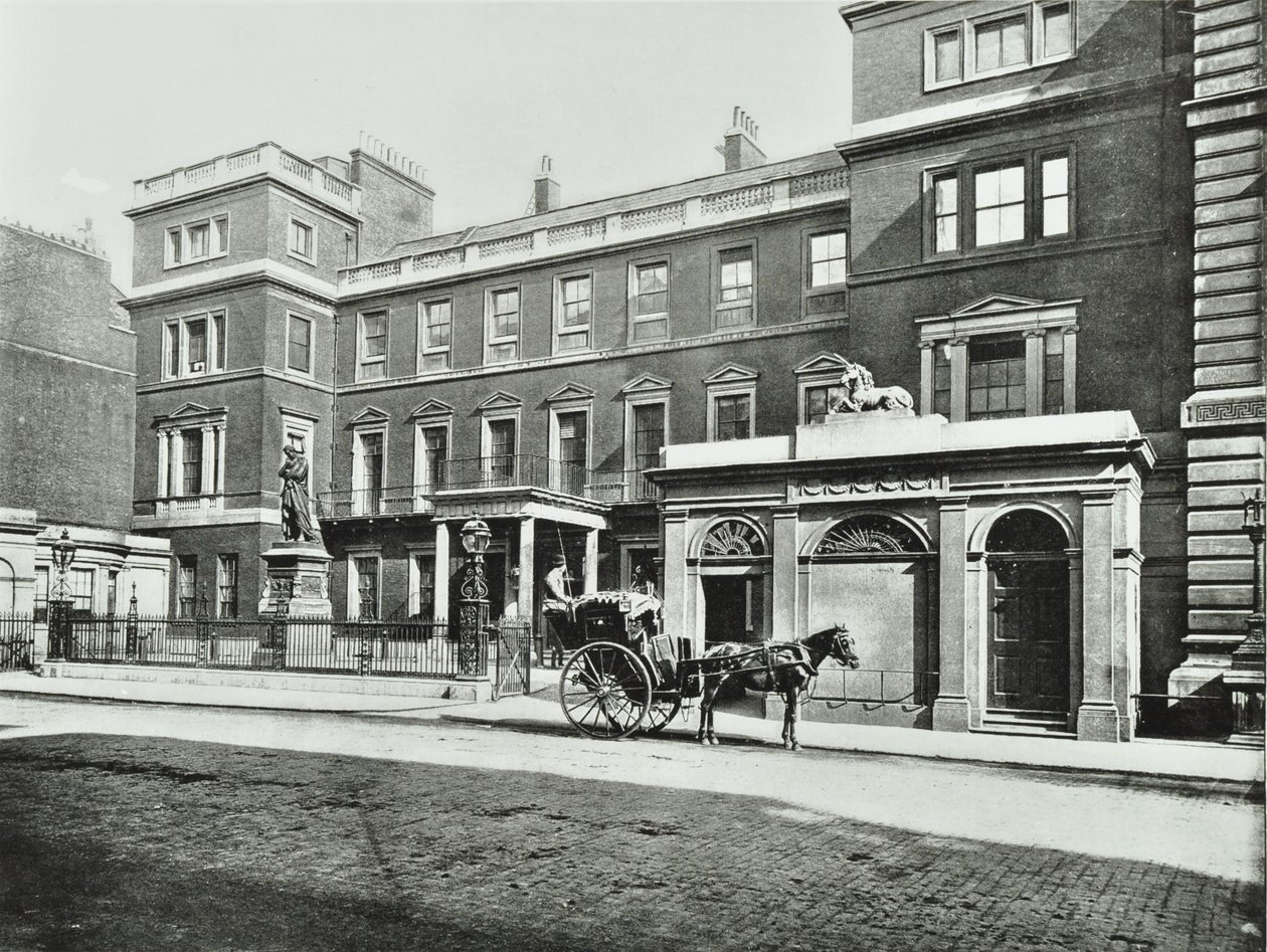 Hansom-fülke a Pall Mall hadiiroda előtt, Willis Collection, 1890 alkotó: English Photographer
