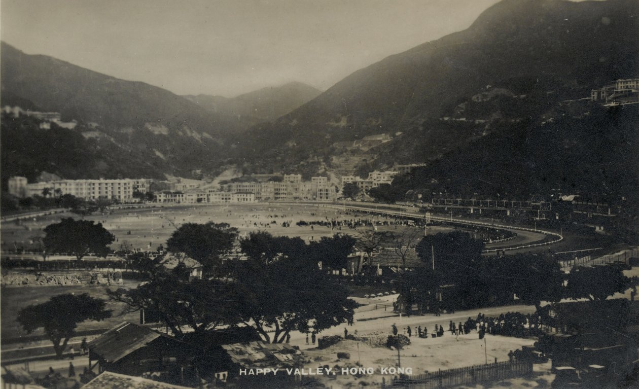 Happy Valley, Hong Kong, Pte H. Chick szolgálatával kapcsolatos fényképalbumból, 1940 alkotó: English Photographer