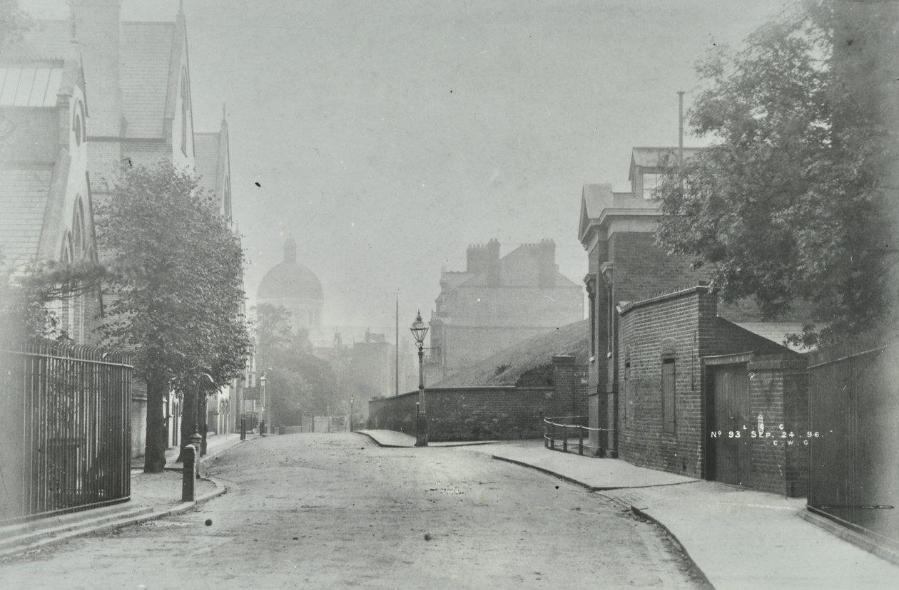 Highgate Archway: nyugati megközelítés, 1896 alkotó: English Photographer