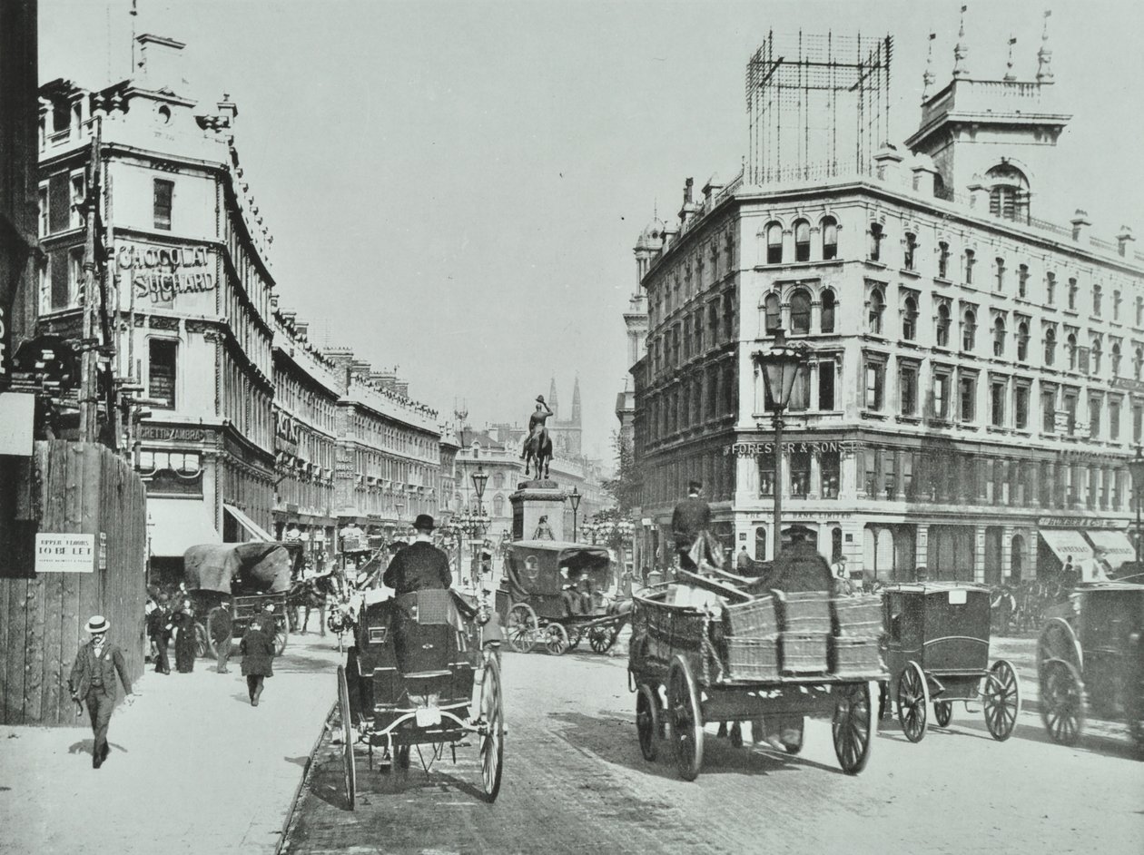 Holborn Circus, London City, 1890 alkotó: English Photographer