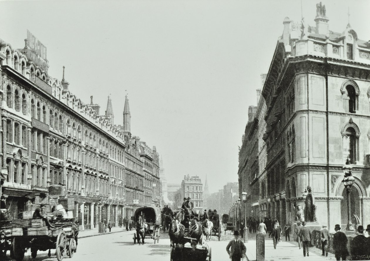 Holborn Viadukt, keletre néz, London City, 1875 alkotó: English Photographer