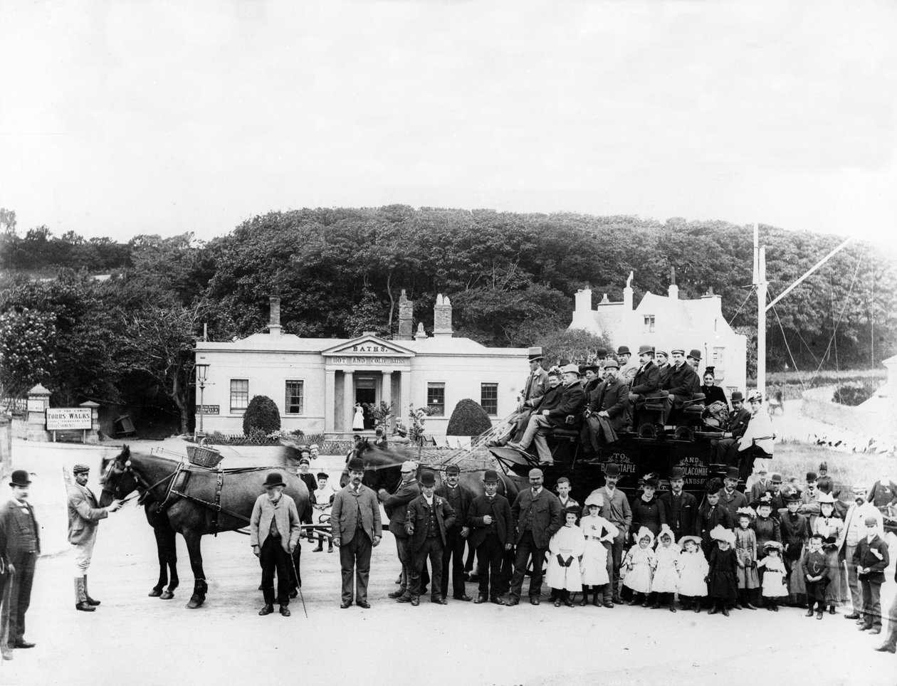 Nyaraló Stagecoach, 1880-as évek körül alkotó: English Photographer