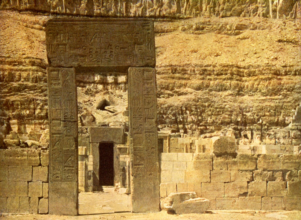 Szentek szentje El Bahri templomában, Egyiptomban. alkotó: English Photographer