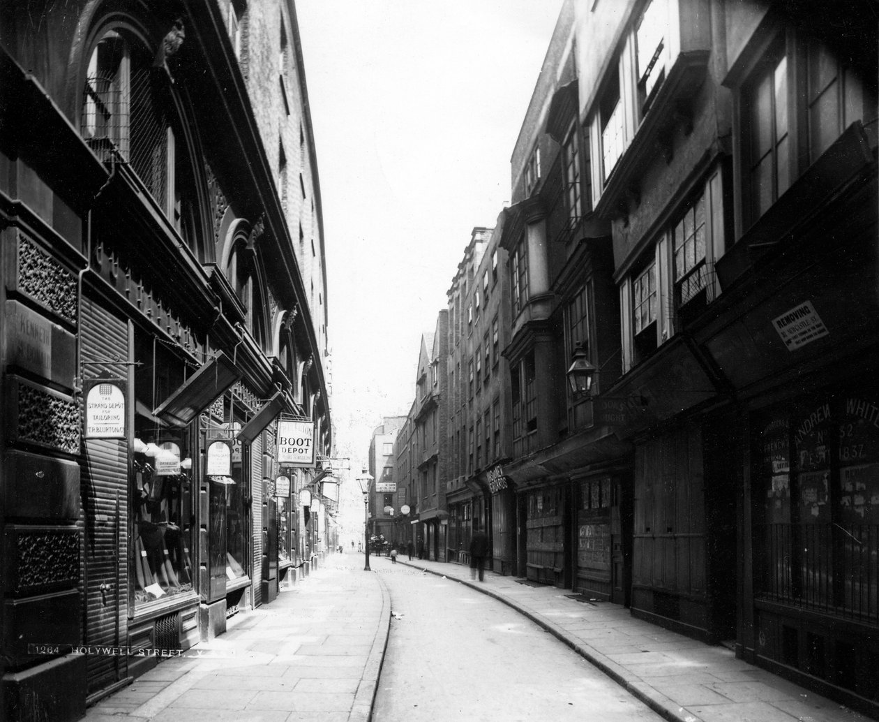 Holywell Street, 19. század (fénykép) alkotó: English Photographer