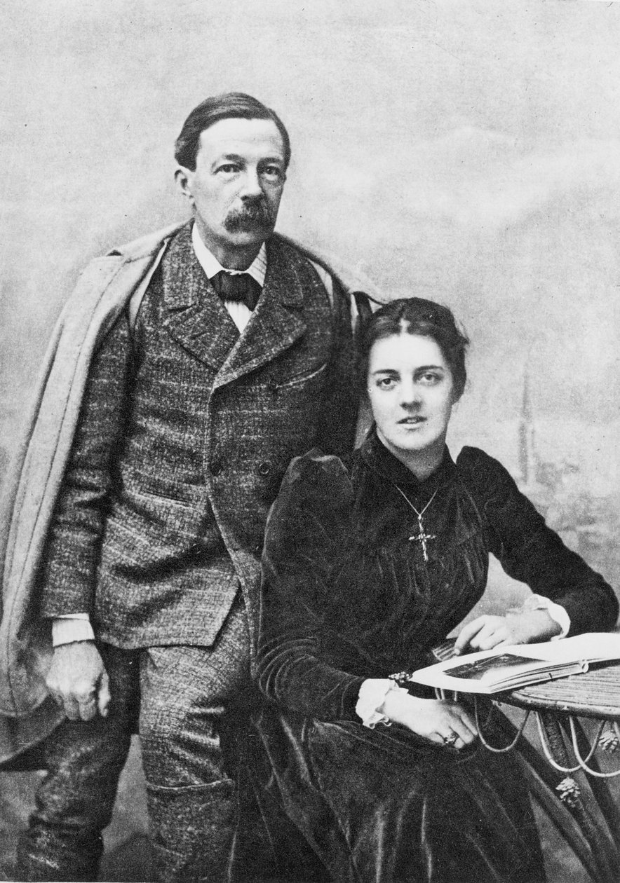 John Addington Symonds (1840-93) és lánya, 1891 alkotó: English Photographer
