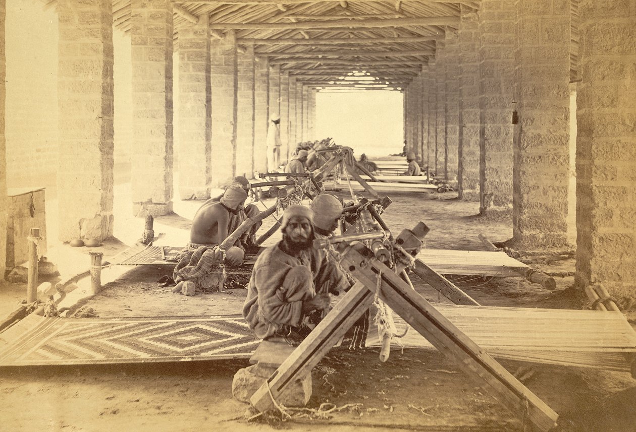 Karacsi börtönszövők. 1873 (fotónyomat) alkotó: English Photographer