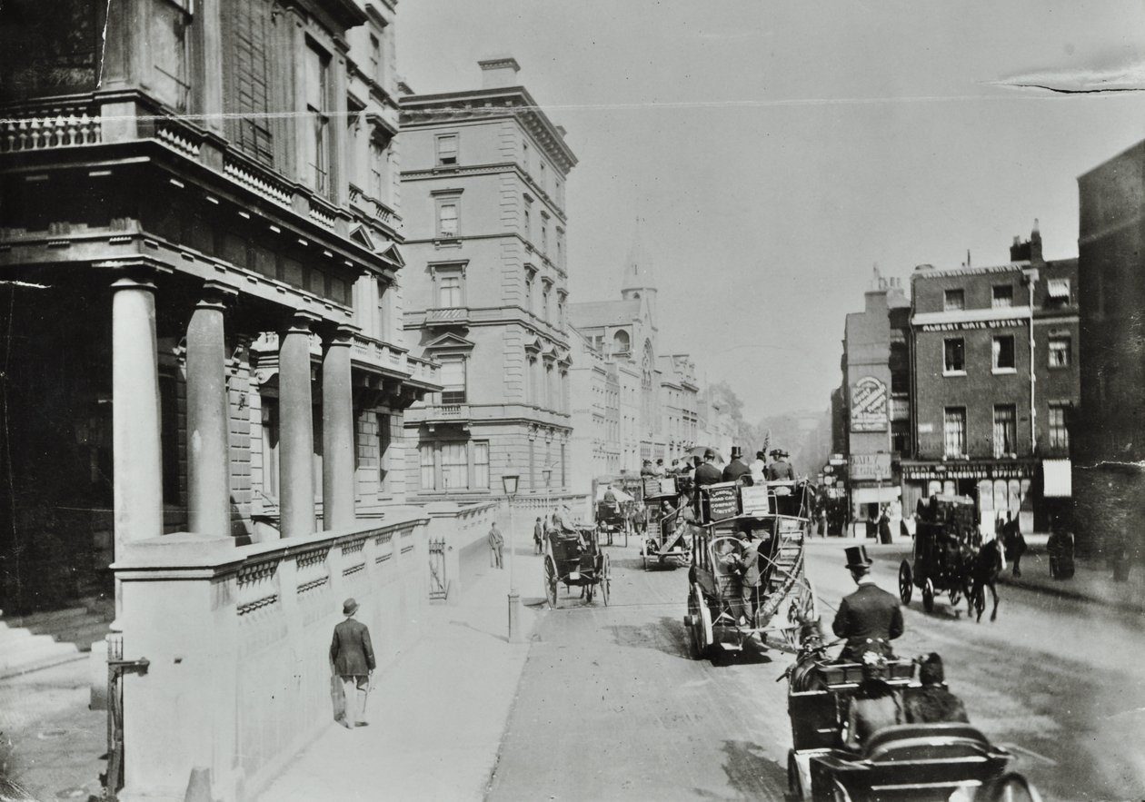 Knightsbridge, Westminster LB: keletre nézve Albert Gate, 1890 alkotó: English Photographer