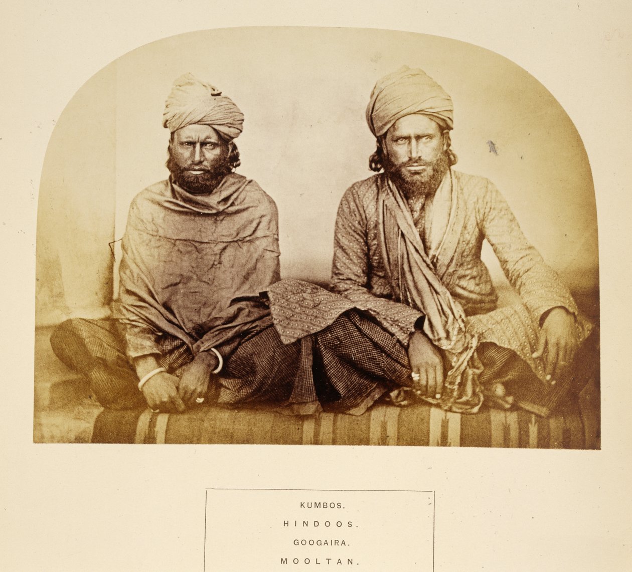 Kumbos, Hindoos, Googaira, Mooltan, The People of India, J. Forbes Watson, megjelent 1868 (albumnyomat) alkotó: English Photographer