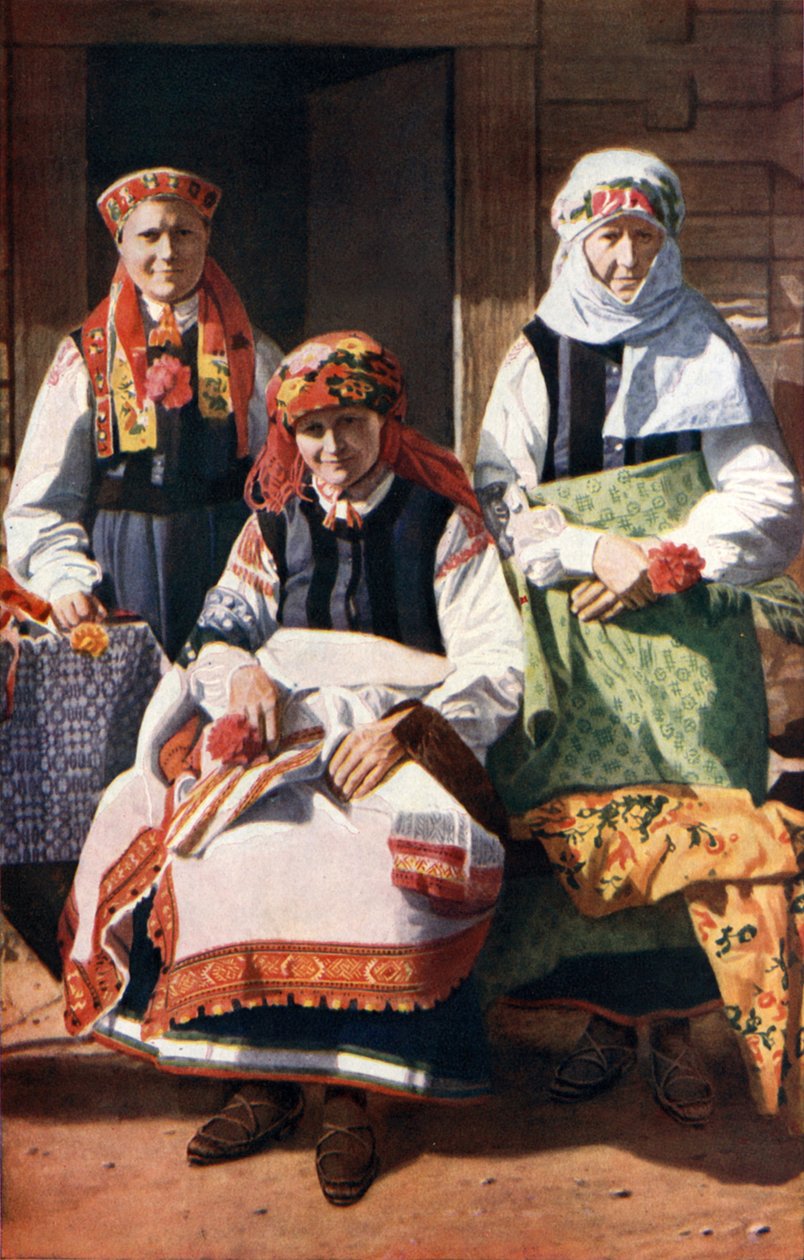 Lettország: Rucava parasztpásztorai (színes fotó) alkotó: English Photographer