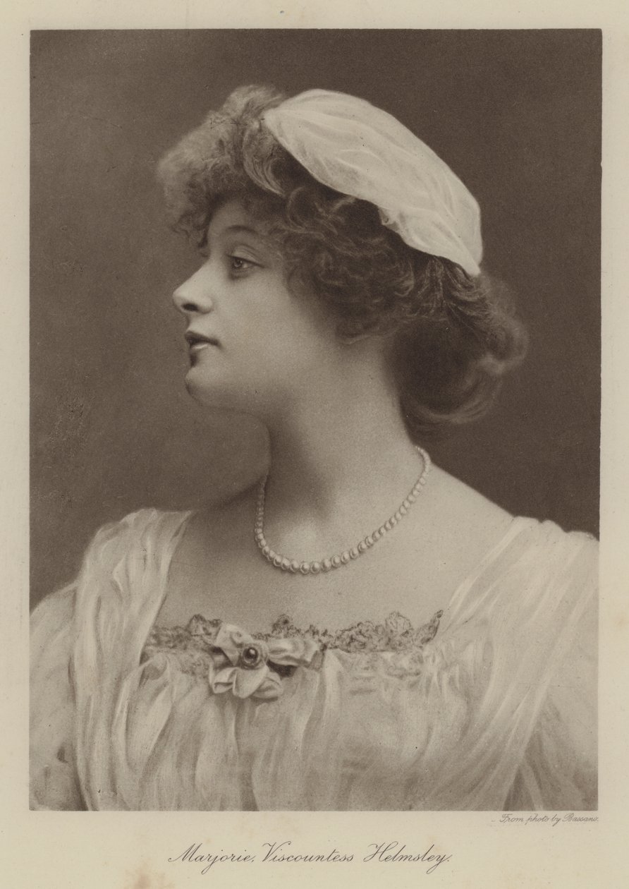 Marjorie Helmsley vikomtné (fekete-fehér fotó) alkotó: English Photographer