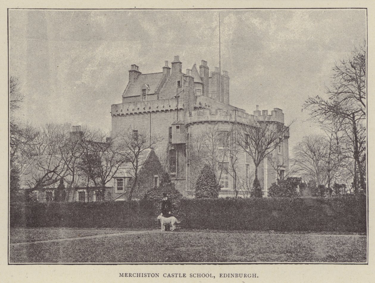 Merchiston Castle School, Edinburgh (metszet) alkotó: English Photographer