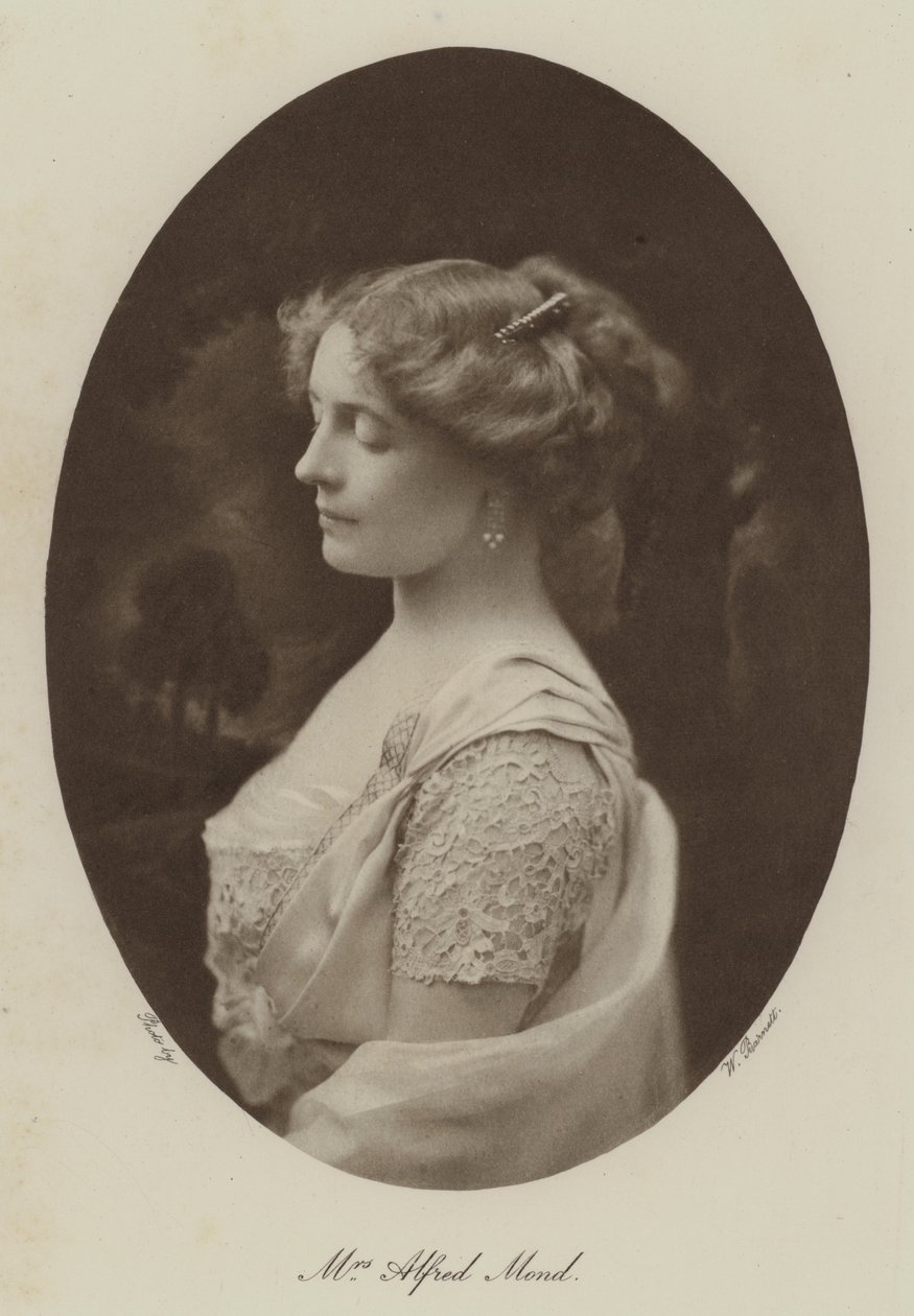 Alfred Mond asszony (fekete-fehér fotó) alkotó: English Photographer