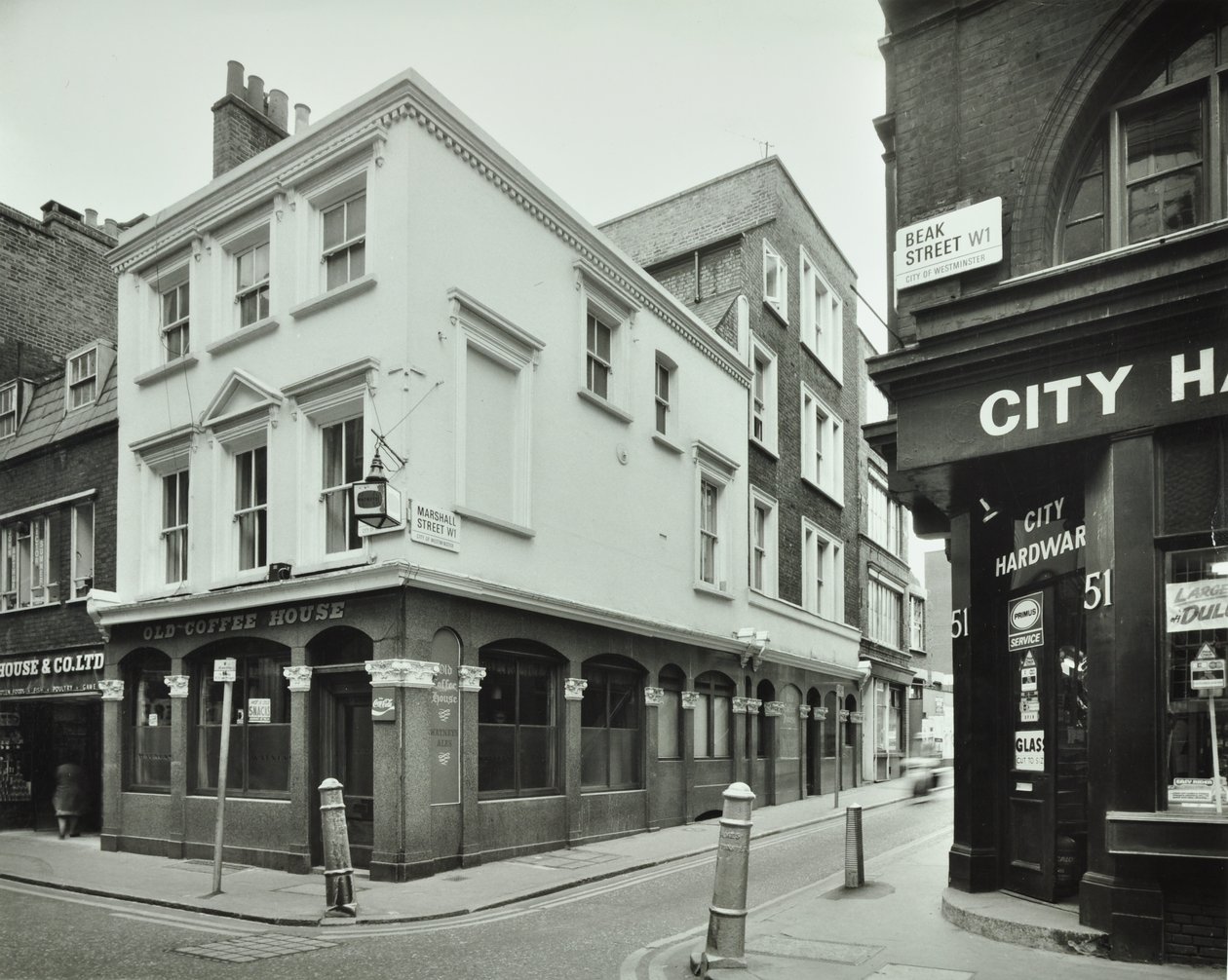 Old Coffee House, Beak Street 49, 1976 alkotó: English Photographer