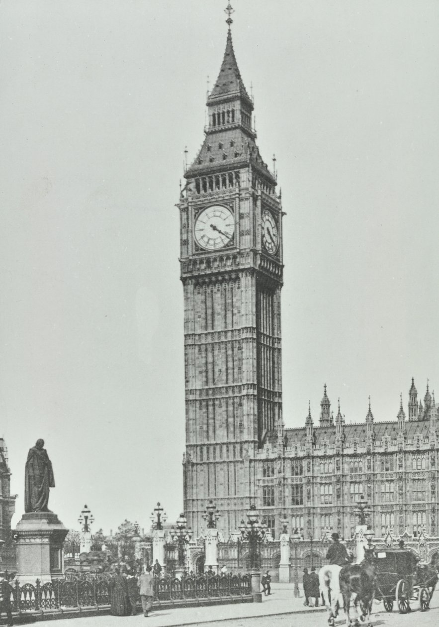 Parlament tér, Westminster LB: Big Ben, 1896 alkotó: English Photographer