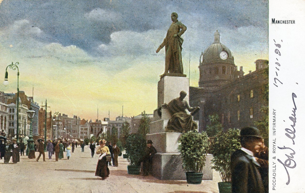 Piccadilly és a Manchesteri Királyi Infirmary alkotó: English Photographer
